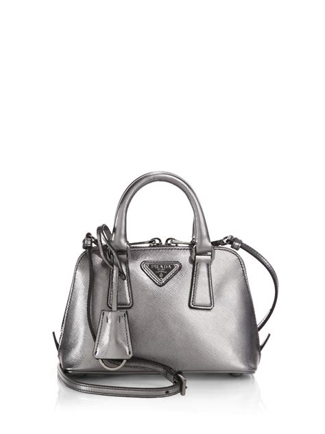 prada metallic leather mini bag|prada mini bag vintage.